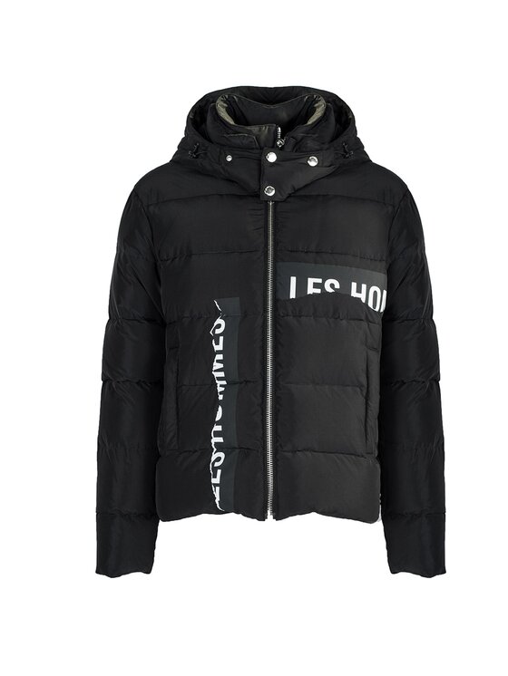 Les Hommes Les Hommes Bunda pro přechodné období LHO501-250P | Oversize Puffy Jacket Piumino Černá Regular Fit