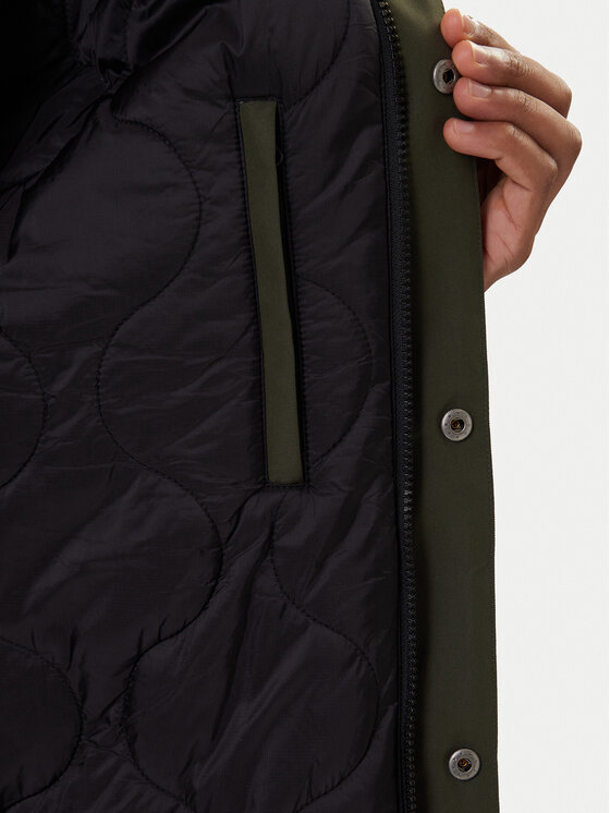Element Element Parka Fishtail ELYJK00270 Zöld Relaxed Fit