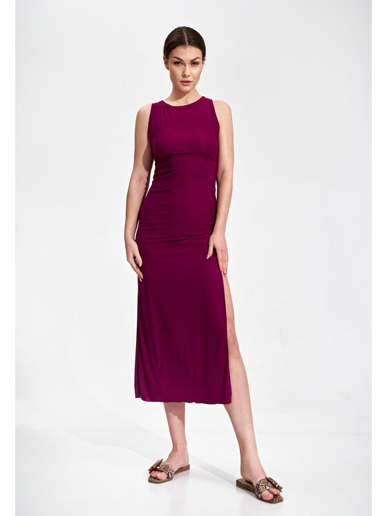 FIGL FIGL Sukienka M864 Różowy Slim Fit