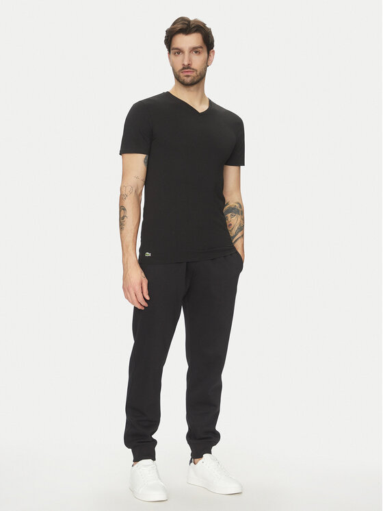 Lacoste Lacoste Set od 3 majice TH9008 Crna Slim Fit