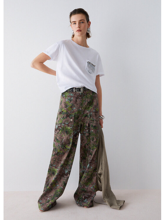 Liu Jo Liu Jo T-Shirt WA6372JS923P9444 Biały Regular Fit