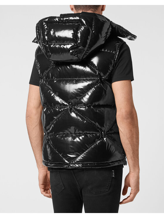 PHILIPP PLEIN PHILIPP PLEIN Vatovaná bunda 61 Černá Regular Fit