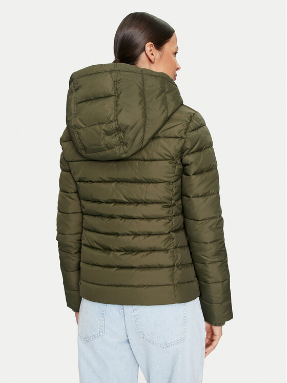 Tommy Jeans Tommy Jeans Zimní bunda Basic DW0DW18311 Zelená Slim Fit