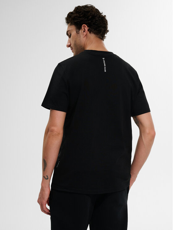 4F 4F T-Shirt WHEEL & WAVE Czarny Regular Fit