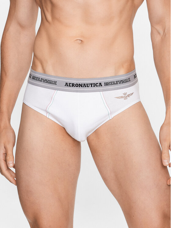 Aeronautica Militare Aeronautica Militare 2er-Set Slips AM1USL001 Weiß