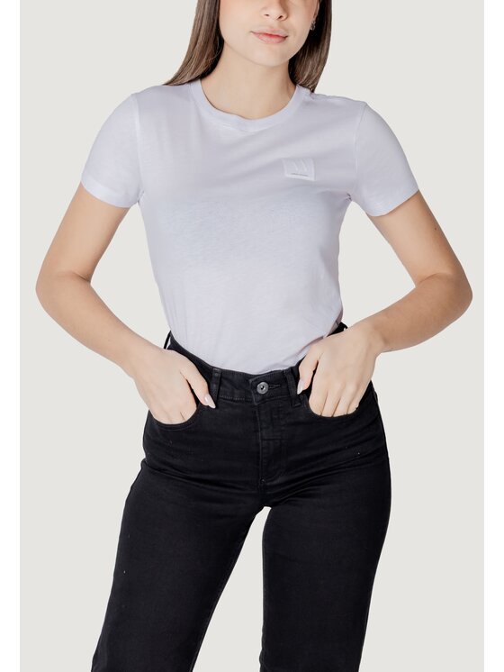 T-Shirt, rozmiar M, Białe, XW000831 AF10356