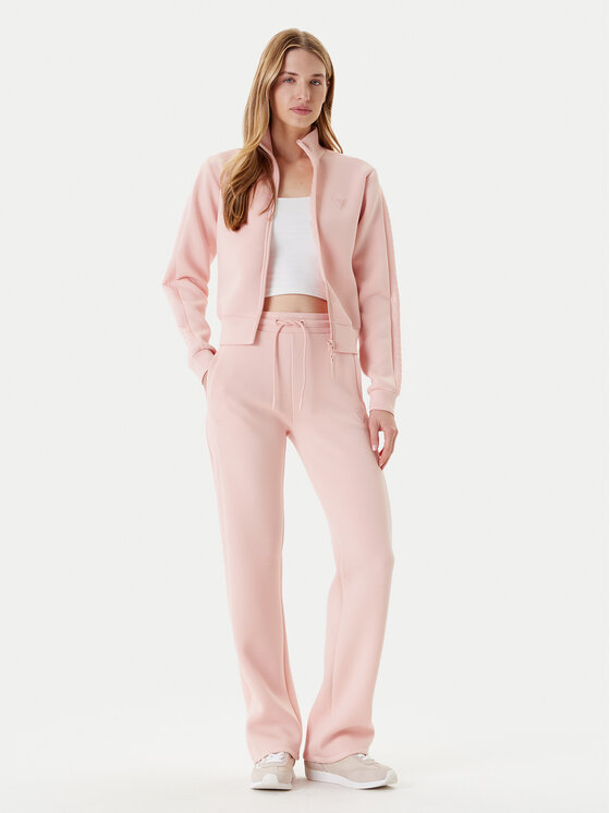 Guess Guess Teplákové kalhoty V3RB21 K7UW2 Růžová Regular Fit