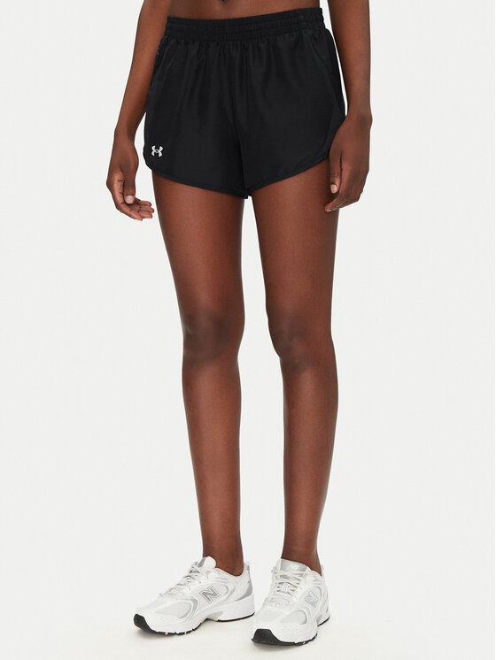 Under Armour Under Armour Sportovní kraťasy Fly By 3" 1382438 Černá Loose Fit