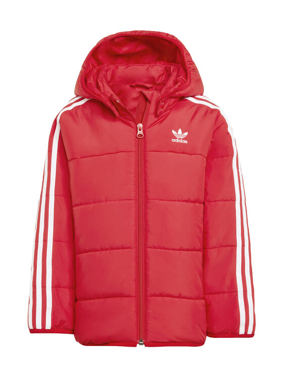 adidas adidas Giubbotto invernale adicolor JV8550 Rosso Loose Fit