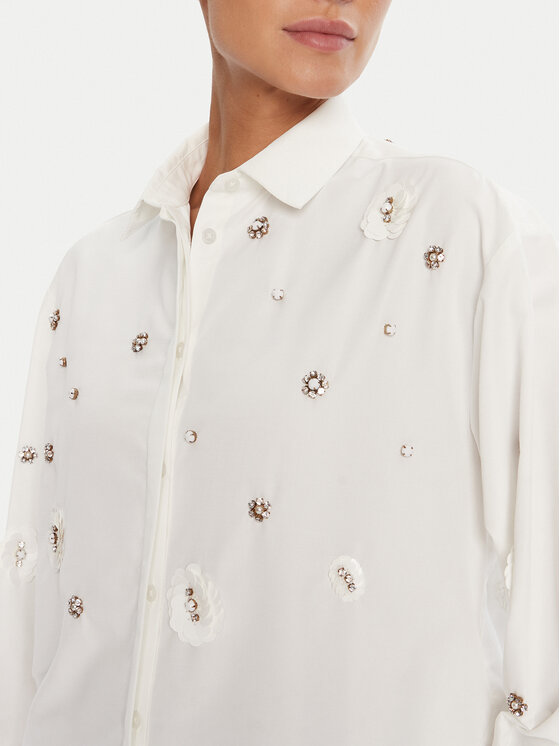 Bruuns Bazaar Bruuns Bazaar Camicia Chrisoula Beia BBW4201 Bianco Loose Fit