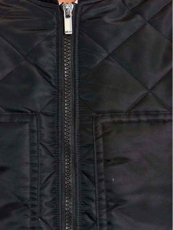 Just Cavalli Just Cavalli Μπόμπερ μπουφάν 75OASD05 Μαύρο Regular Fit