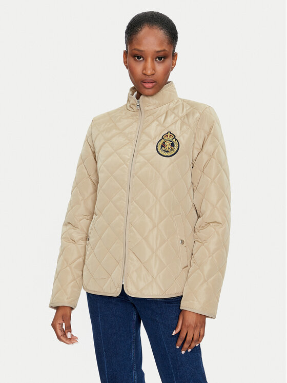 Lauren Ralph Lauren Veste de mi saison 297951277005 Beige Straight Fit Modivo