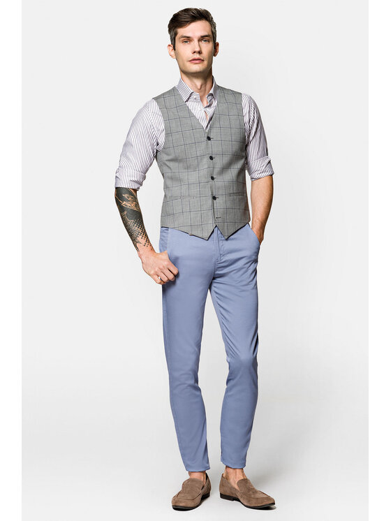 Lancerto Lancerto Kamizelka KA073121000003 Szary Regular Fit