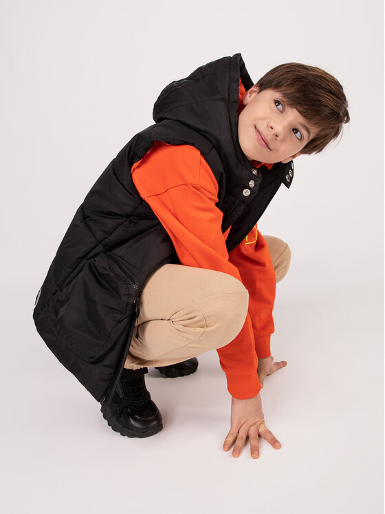 Coccodrillo Coccodrillo Mellény WC3178101OBK Fekete Regular Fit