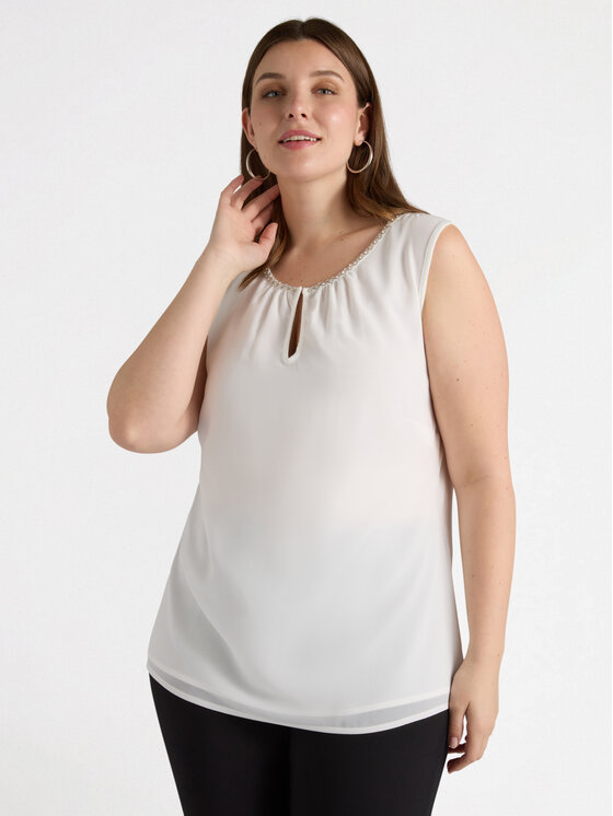 Fiorella Rubino Fiorella Rubino T-shirt G395L008162N011 Bianco Regular Fit