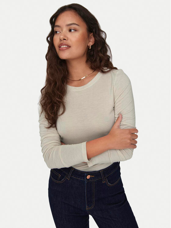 JDY JDY Bluse Suma 15311144 Écru Regular Fit
