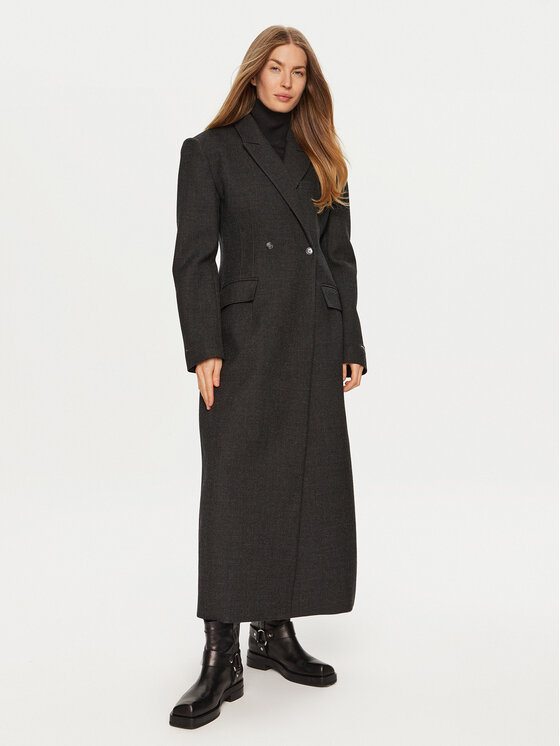 Herskind Vlnený kabát Ultra De Lux 5379174 Sivá Regular Fit