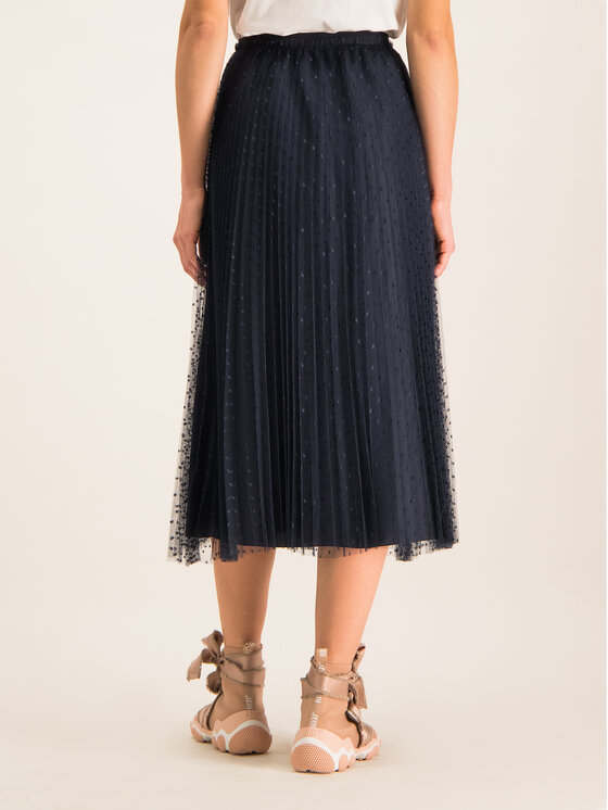Red Valentino Red Valentino Plesirana suknja SR3RAC20 Tamnoplava Regular Fit