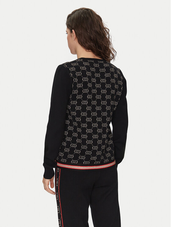 Liu Jo Sport Liu Jo Sport Πουλόβερ TF4228 MS63L Μαύρο Regular Fit
