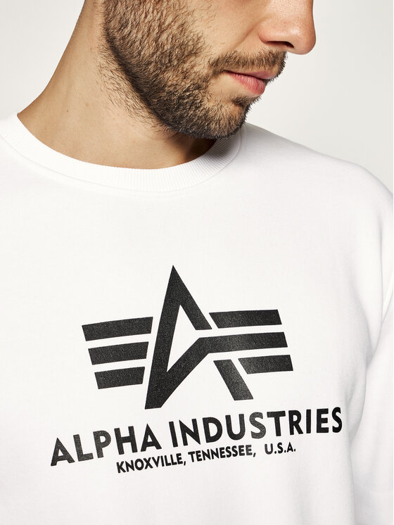 Alpha Industries Alpha Industries Felpa Basic 178302 Bianco Regular Fit