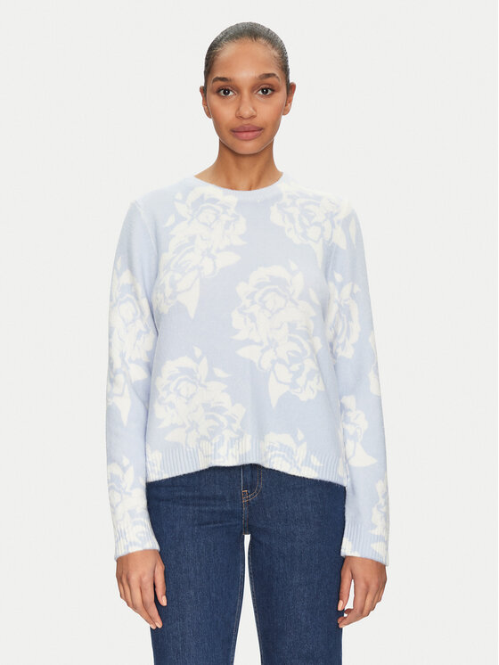 Morgan Morgan Sweater 251-MPETAL Kék Regular Fit