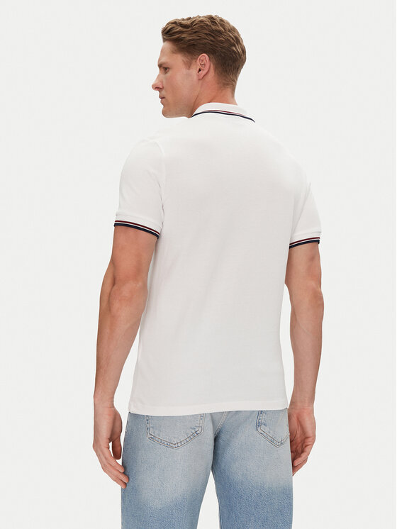 Save The Duck Save The Duck Polo DR0136M BATE20 Biały Regular Fit