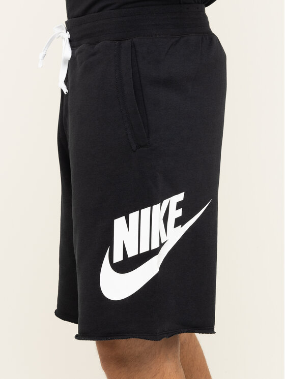 Nike Szorty sportowe Nsw French Terry Alumni Logo AR2375 Czarny Loose Fit Modivo.pl