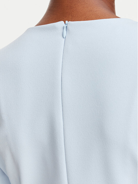 Rinascimento Rinascimento Cocktail obleka CFC0131070003 Svetlo modra Slim Fit