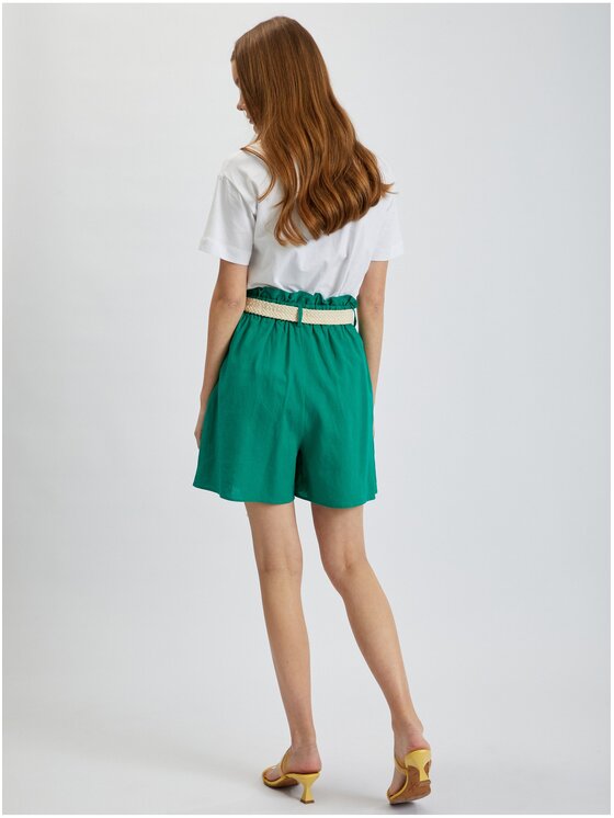 Orsay Orsay Szorty 321046857000__40 Zielony Regular Fit