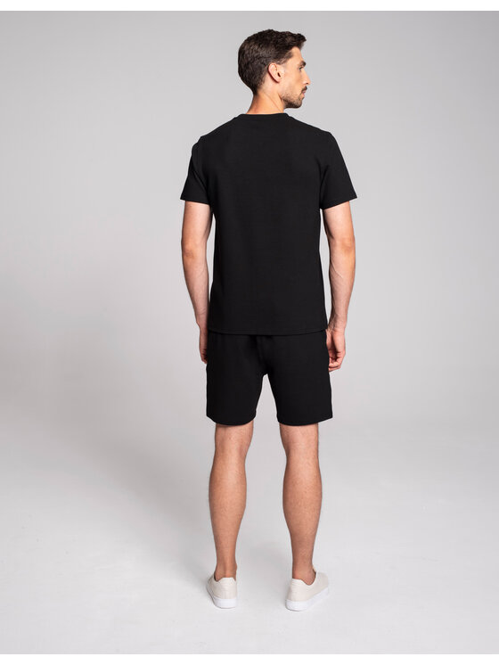 Borgio Borgio T-Shirt valleve_tshirt Czarny Classic Fit
