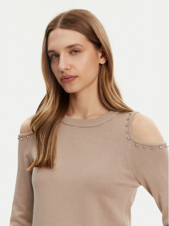 ONLY ONLY Пуловер Gila 15339512 Бежов Regular Fit