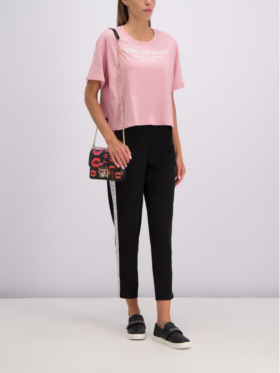 Versace Jeans Versace Jeans Marškinėliai B2HTB7T6 Rožinė Regular Fit