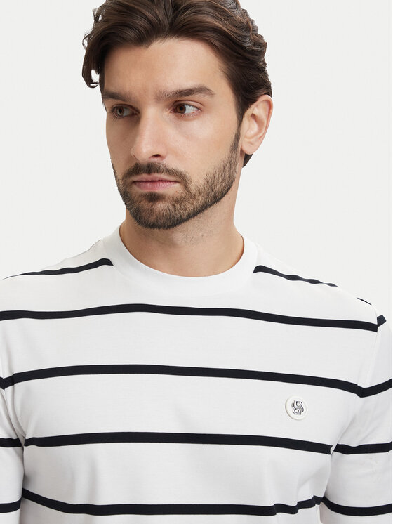 BOSS BOSS T-shirt C-Taut 01 50555844 Krem Regular Fit