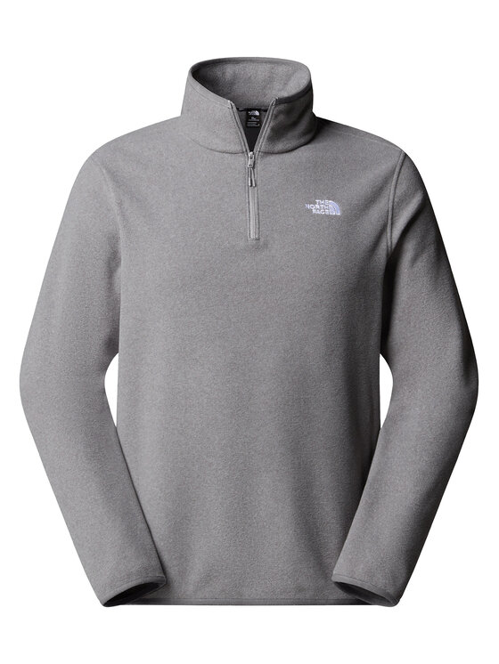 The North Face The North Face Fleecová mikina Glacier NF0A8D0Q Sivá Regular Fit