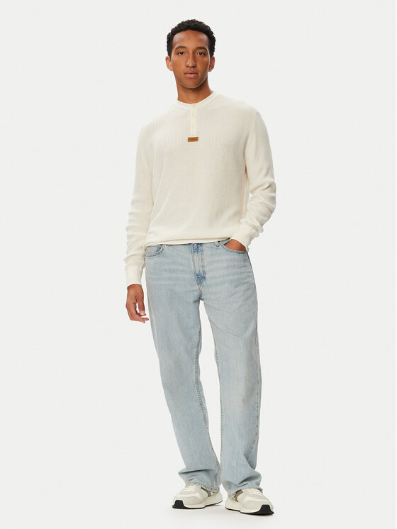 HUGO HUGO Pullover Sranger 50566411 Creme Relaxed Fit