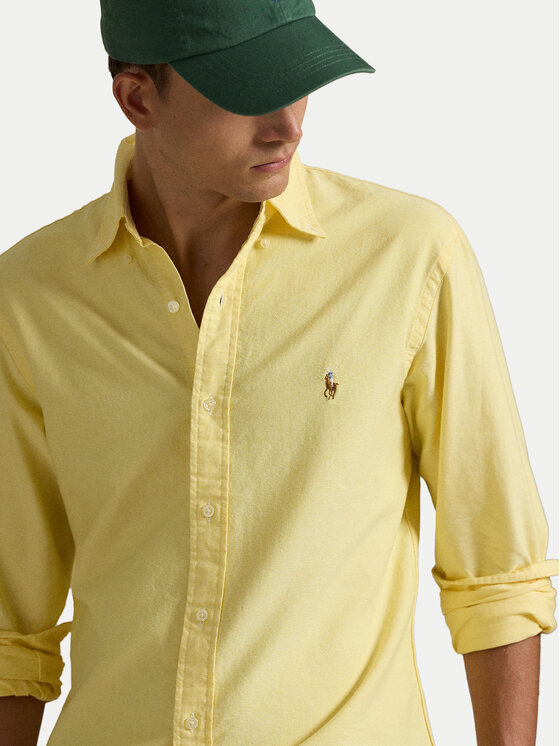 Polo Ralph Lauren Polo Ralph Lauren Πουκάμισο 710795462004 Κίτρινο Custom Fit