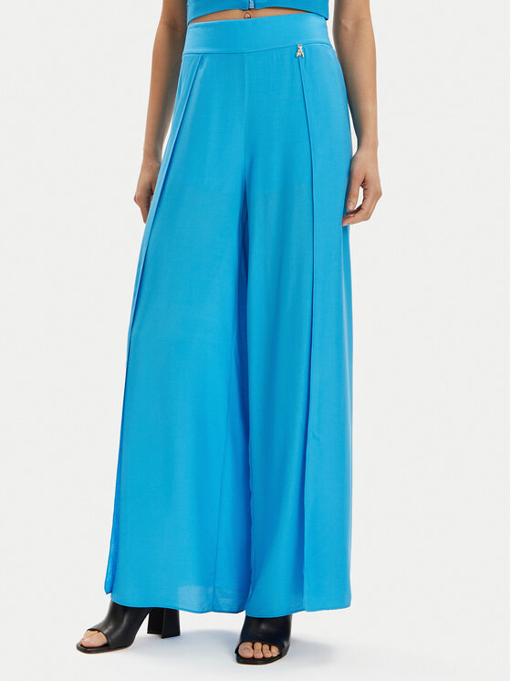 Patrizia Pepe Palazzo nohavice 2P1595/A057-CA04 Modrá Relaxed Fit