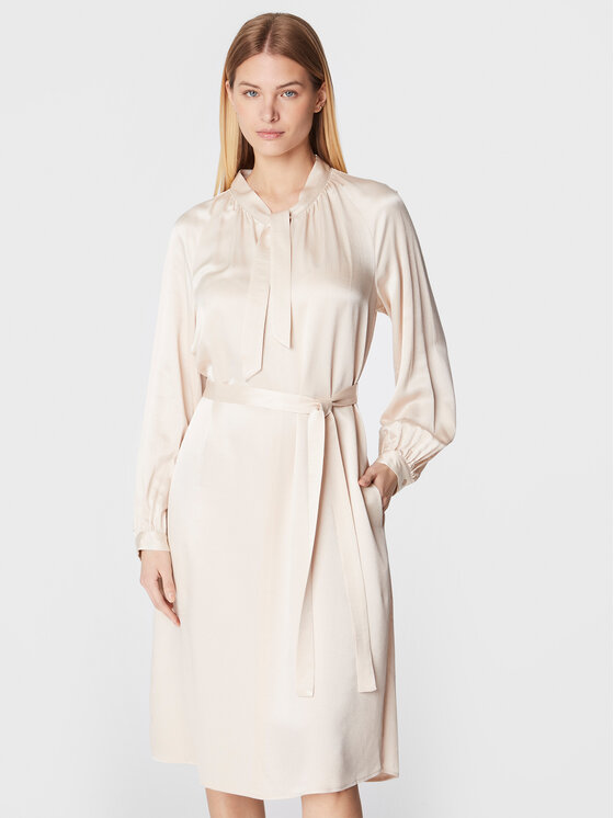 Peserico Peserico Повсякденна сукня S02183A Écru Regular Fit