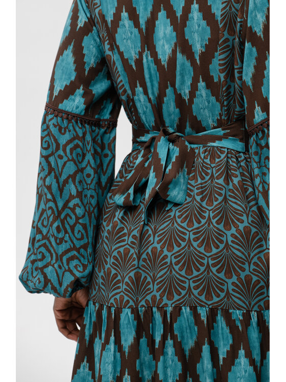 blue shadow blue shadow Sukienka codzienna Elsa Turkusowy Regular Fit