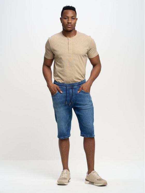 BIG STAR BIG STAR Szorty jeansowe PARKER_318_110 Niebieski Bermuda Fit