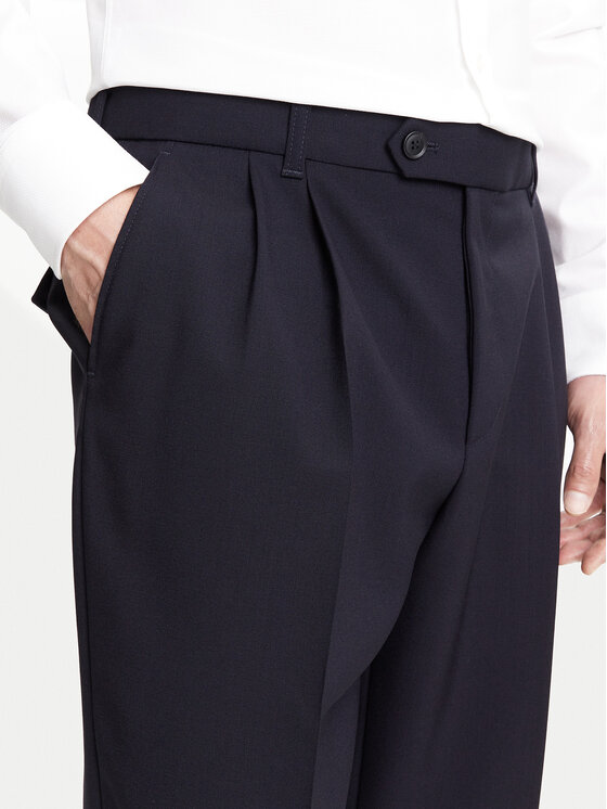 BOSS BOSS Stoffhose C-Perin-DPL 50545822 Dunkelblau Tapered Fit