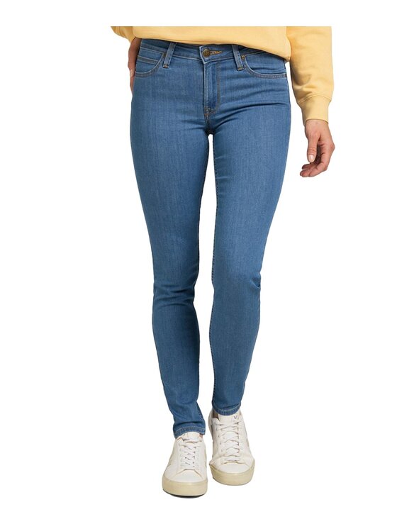 Lee Lee Jeansy 112328787 Niebieski Skinny Fit