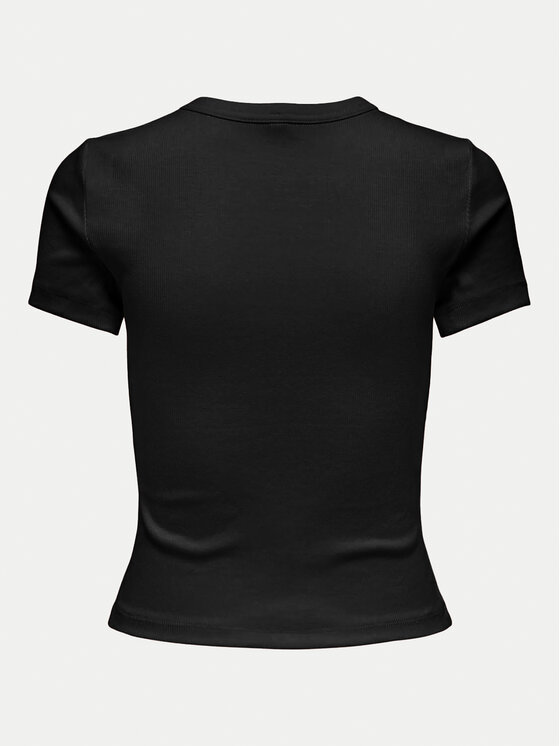 ONLY ONLY T-Shirt Val 15339774 Czarny Slim Fit