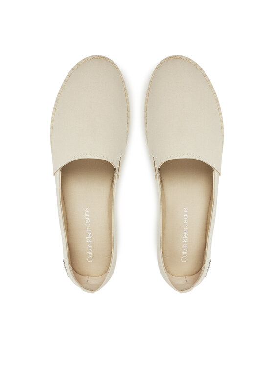 Calvin Klein Jeans Calvin Klein Jeans Espadryle Flatform Esdparille Mg/Hdw YW0YW01737 Écru