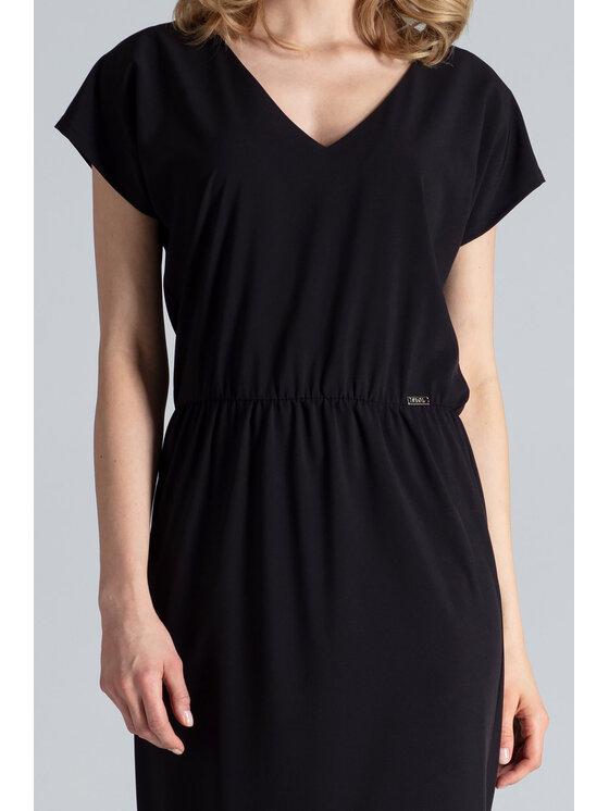 FIGL FIGL Sukienka koktajlowa M668 Czarny Regular Fit