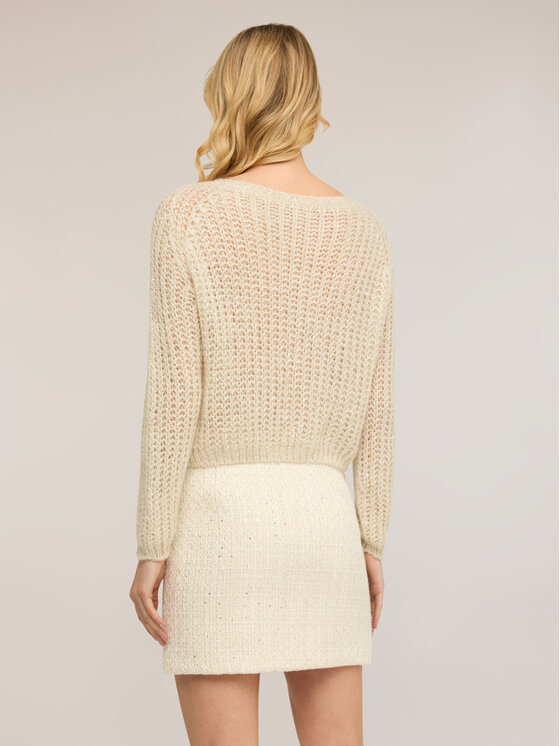 Motivi Motivi Maglione M257E002279N011 Crema Cropp Fit