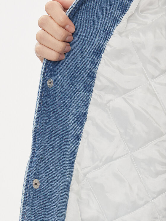 Calvin Klein Jeans Calvin Klein Jeans Geacă de blugi Skater J20J223258 Albastru Relaxed Fit