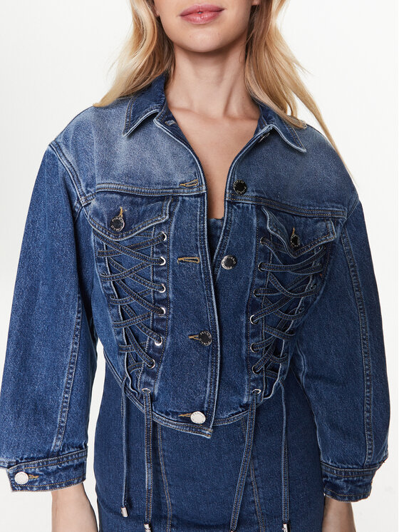 PINKO Pinko Jeansjacke 100117 A0GF Dunkelblau Regular Fit