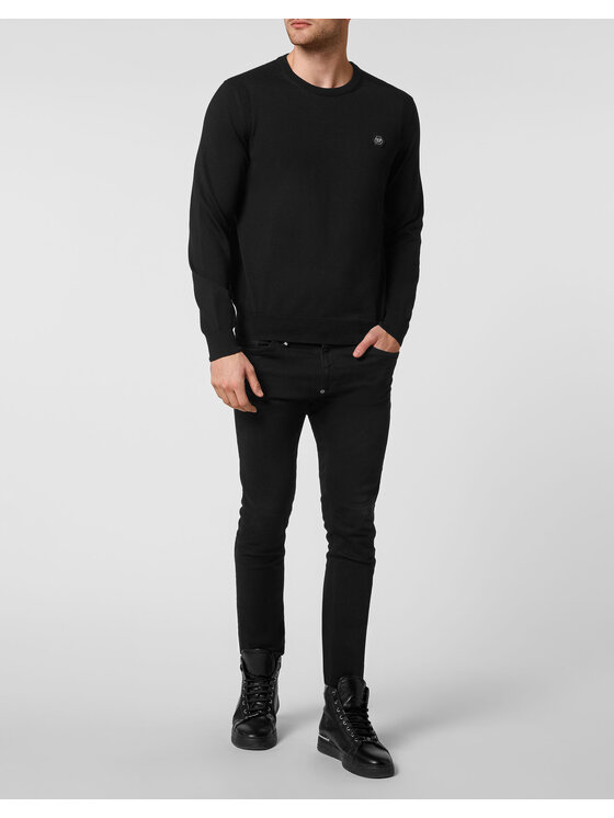 PHILIPP PLEIN PHILIPP PLEIN S dlouhým rukávem 615 Černá Regular Fit