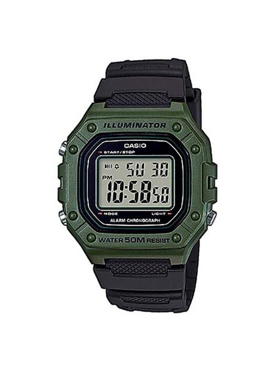 Casio Casio Zegarek W-218H-3AVEF Czarny